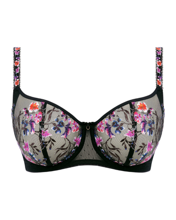 Fantasie FL101007BLK Aurelia Floral Dreams Underwire Bra myselflingerie.com